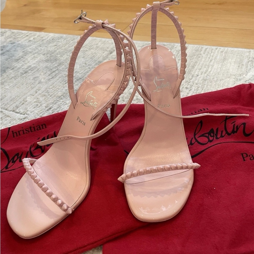 Christian Louboutin Pink Strappy Heels